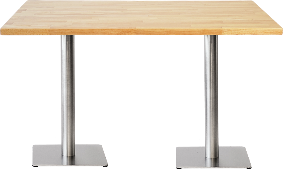 Light Solid Wood Dining Table with Base