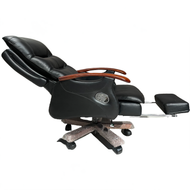 Executive Leather Office Chair – Reclining Desk Chair with Foot Rest
