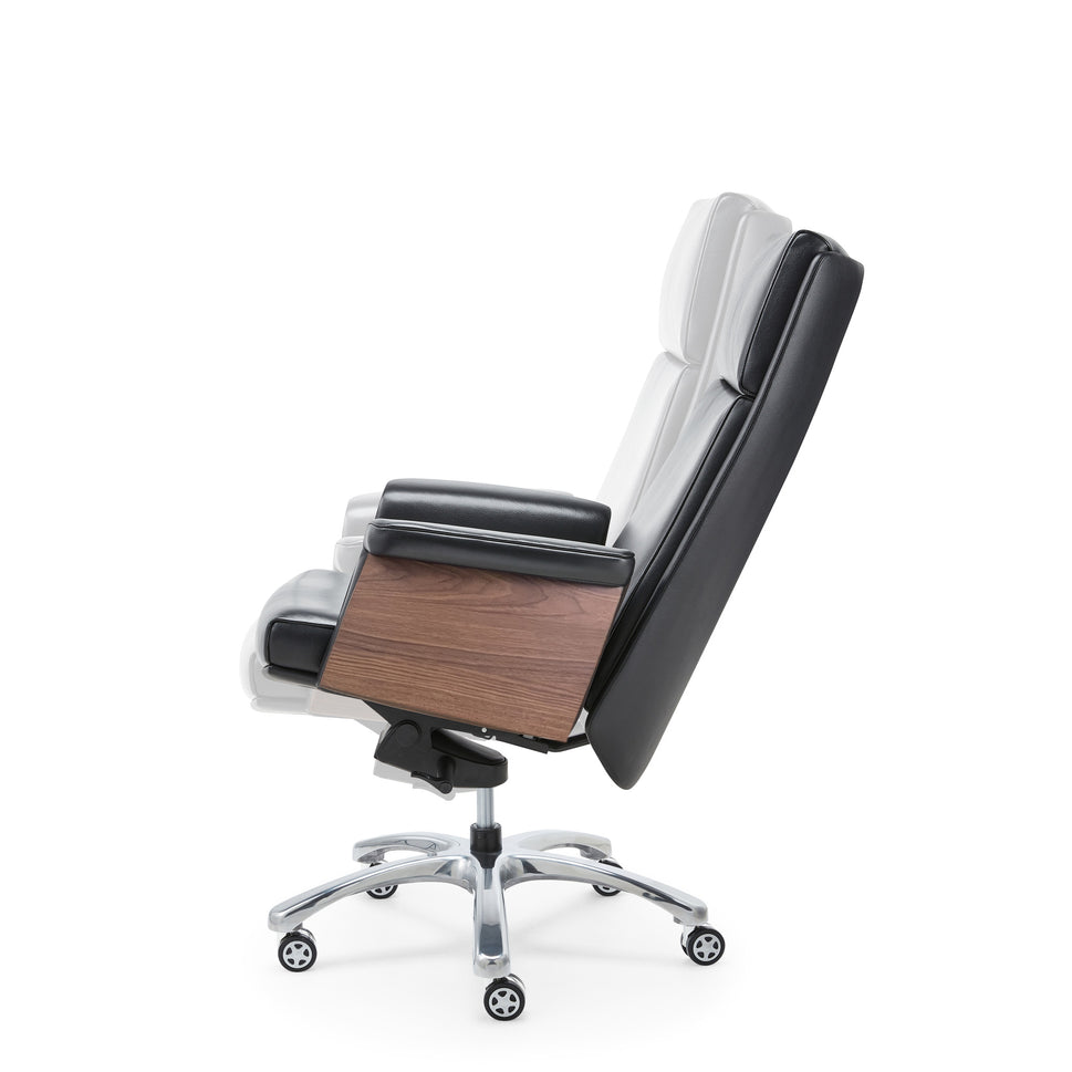 Genuine Leather Executive Office Chair – High Back