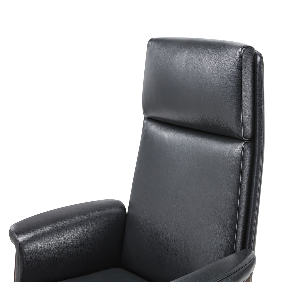 Genuine Leather Executive Office Chair – High Back