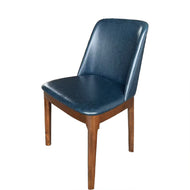 Set of 2 Modern Dark Upholstered Dining Chair with Dark Wood Frame