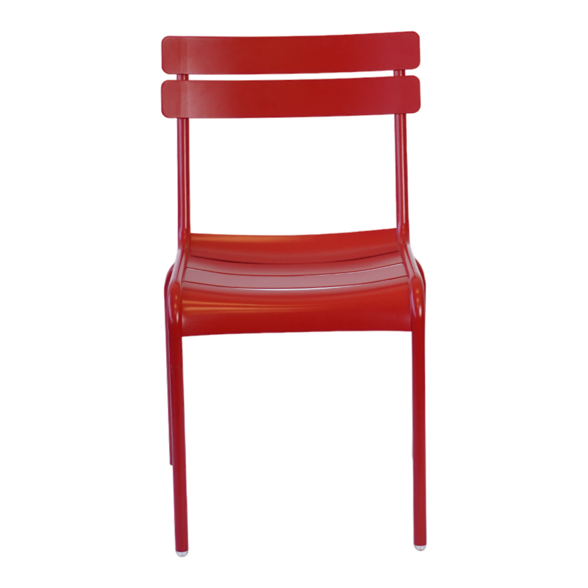 Red Metal Outdoor Dining Chair