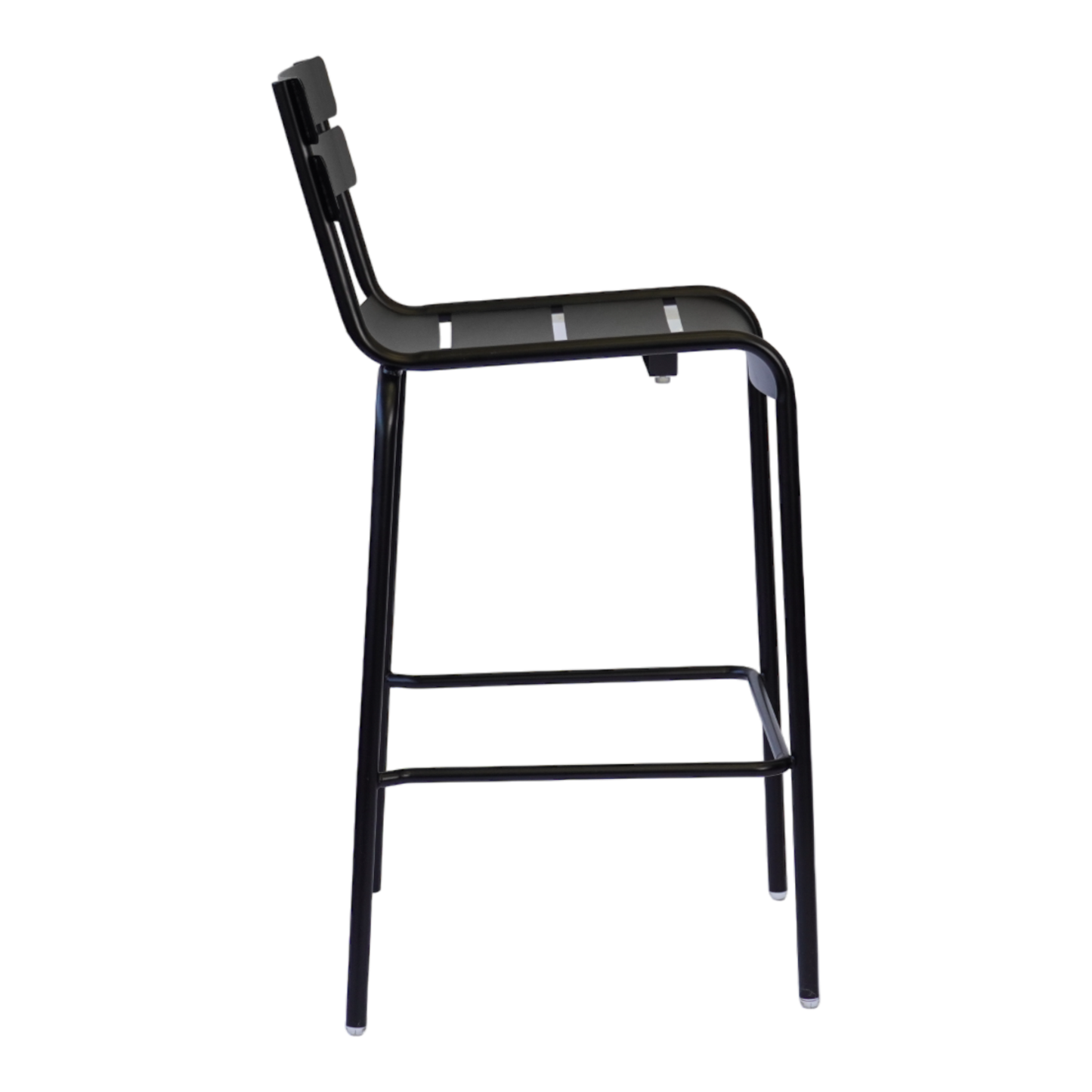 Black Metal Outdoor Bar Height Chair