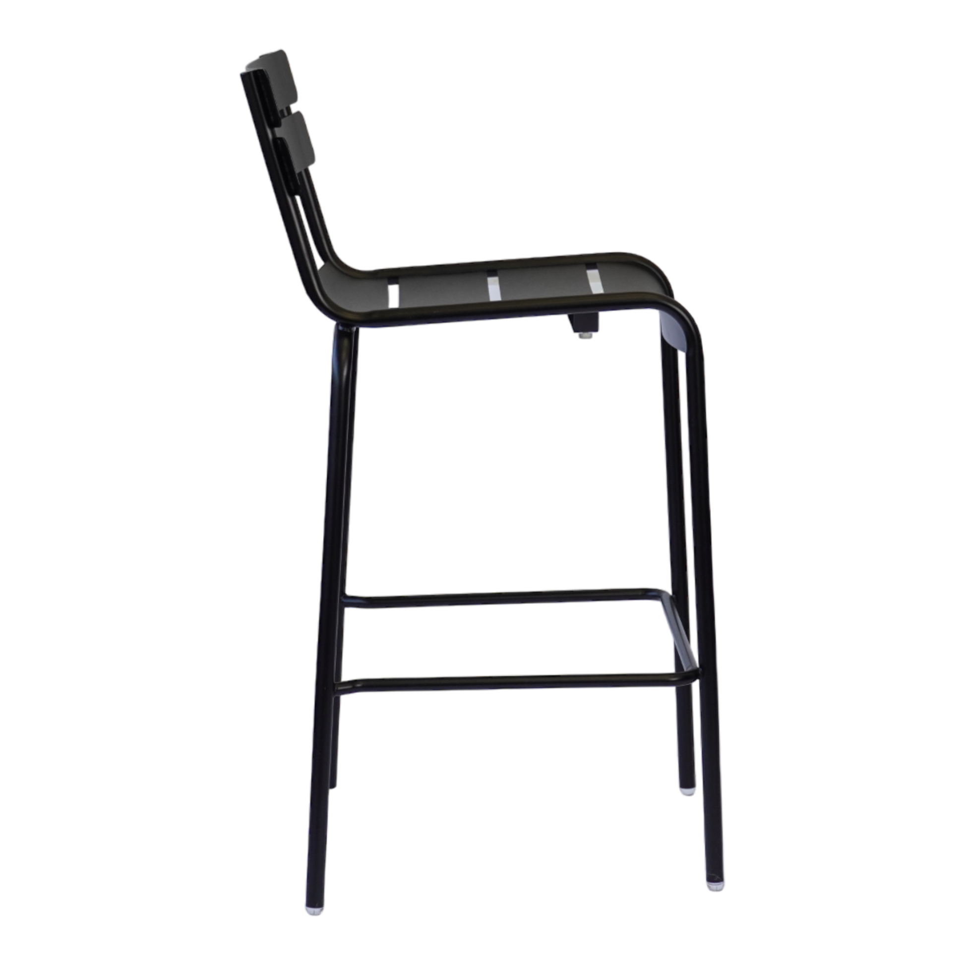 Black Metal Outdoor Bar Height Chair