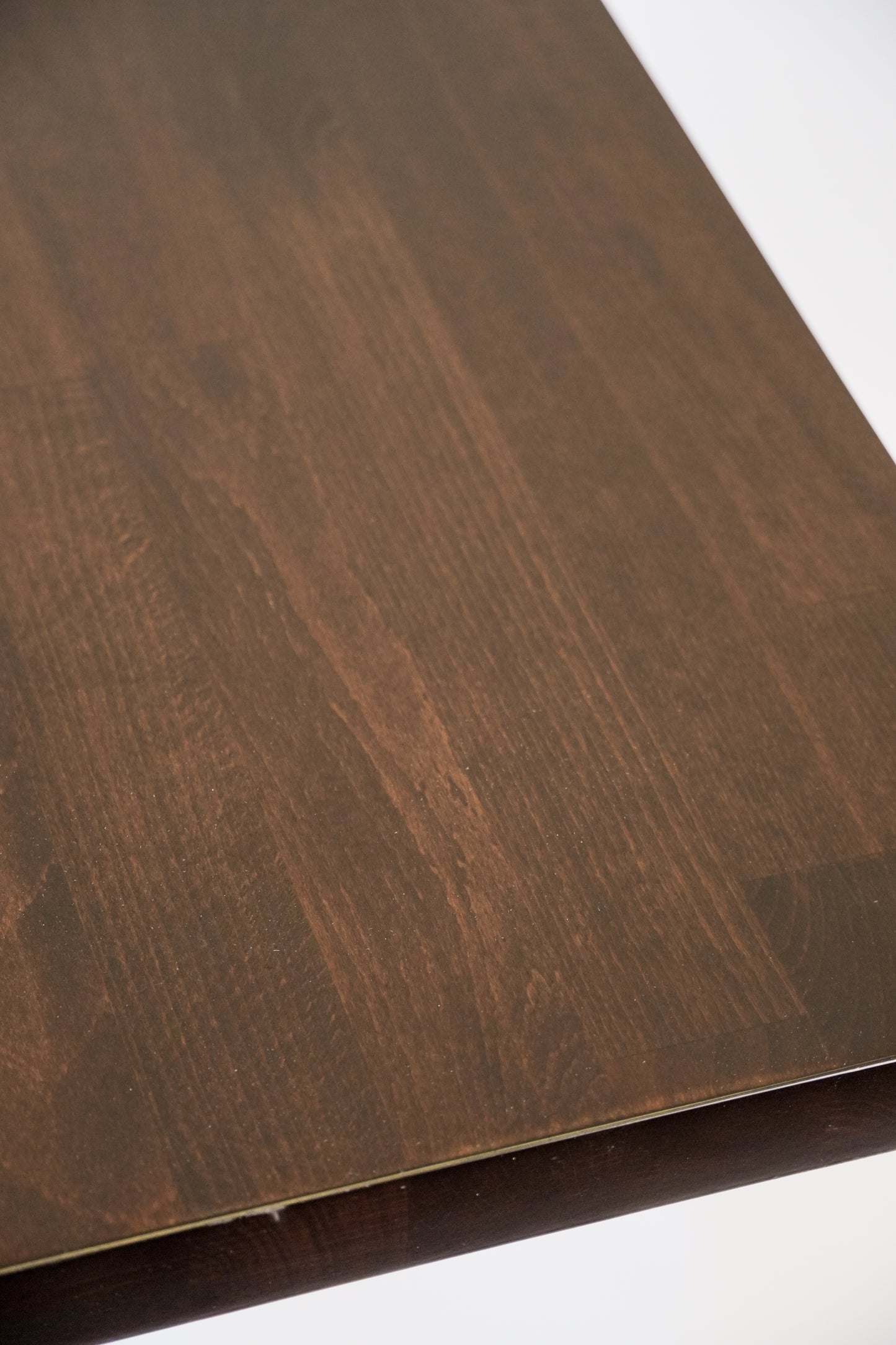 Dark Walnut Solid Wood Dining Table with Base