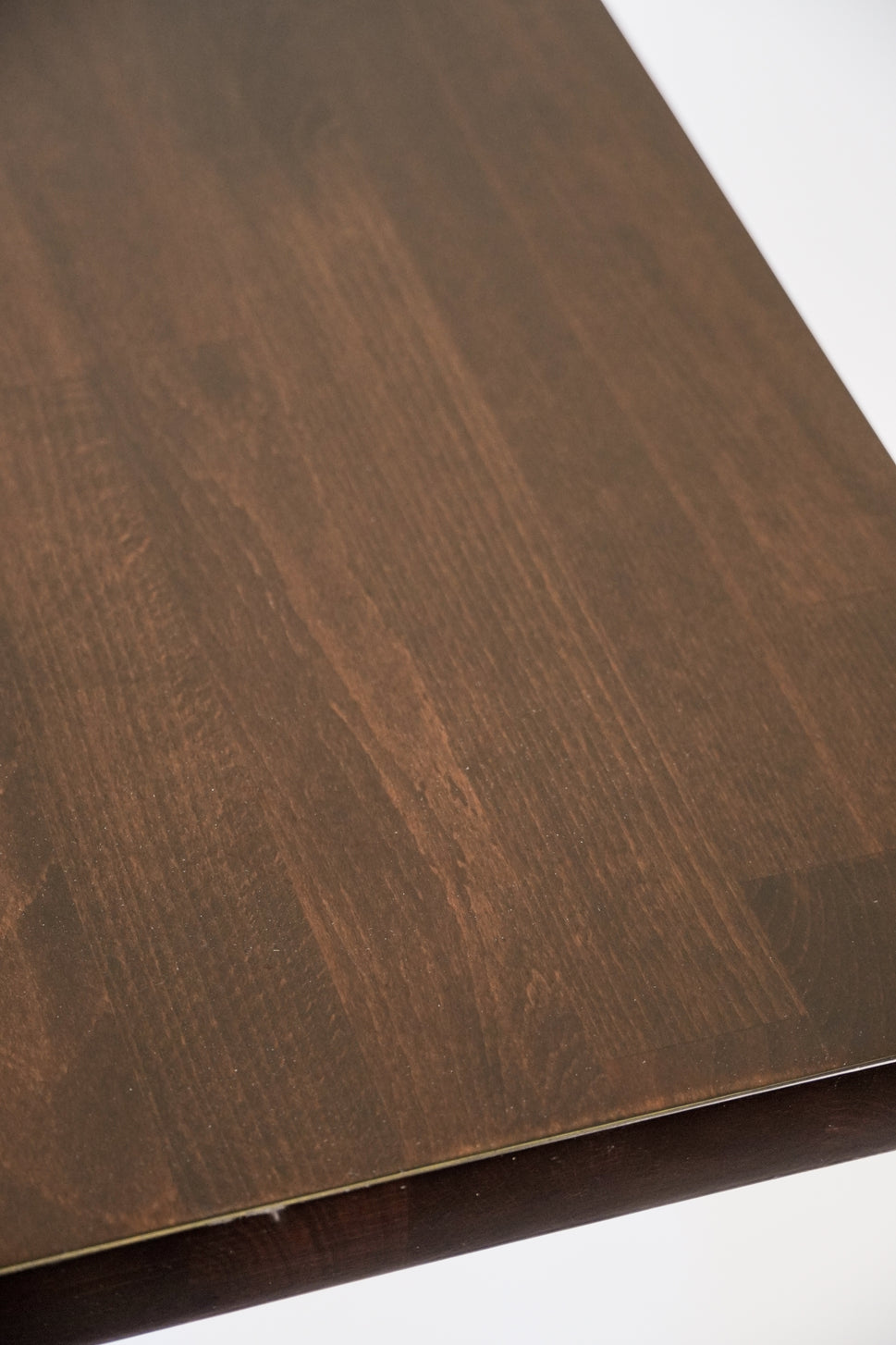 Dark Walnut Solid Wood Dining Table with Base