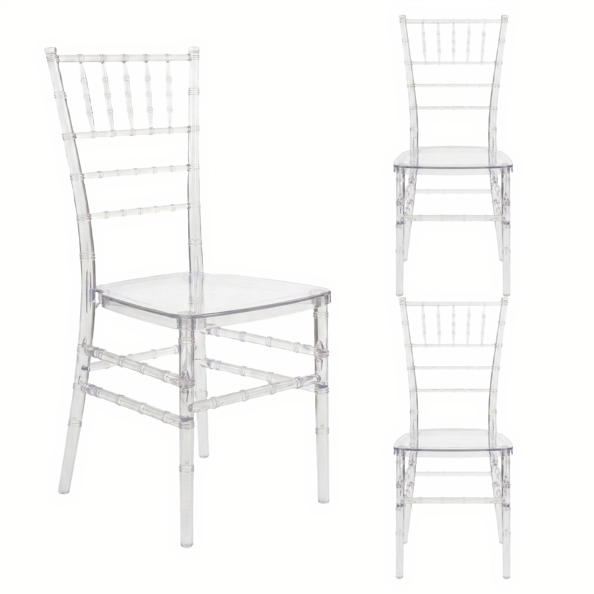 Set of 3 Clear Chiavari Chairs – Elegant, Durable & Fully Assembled
