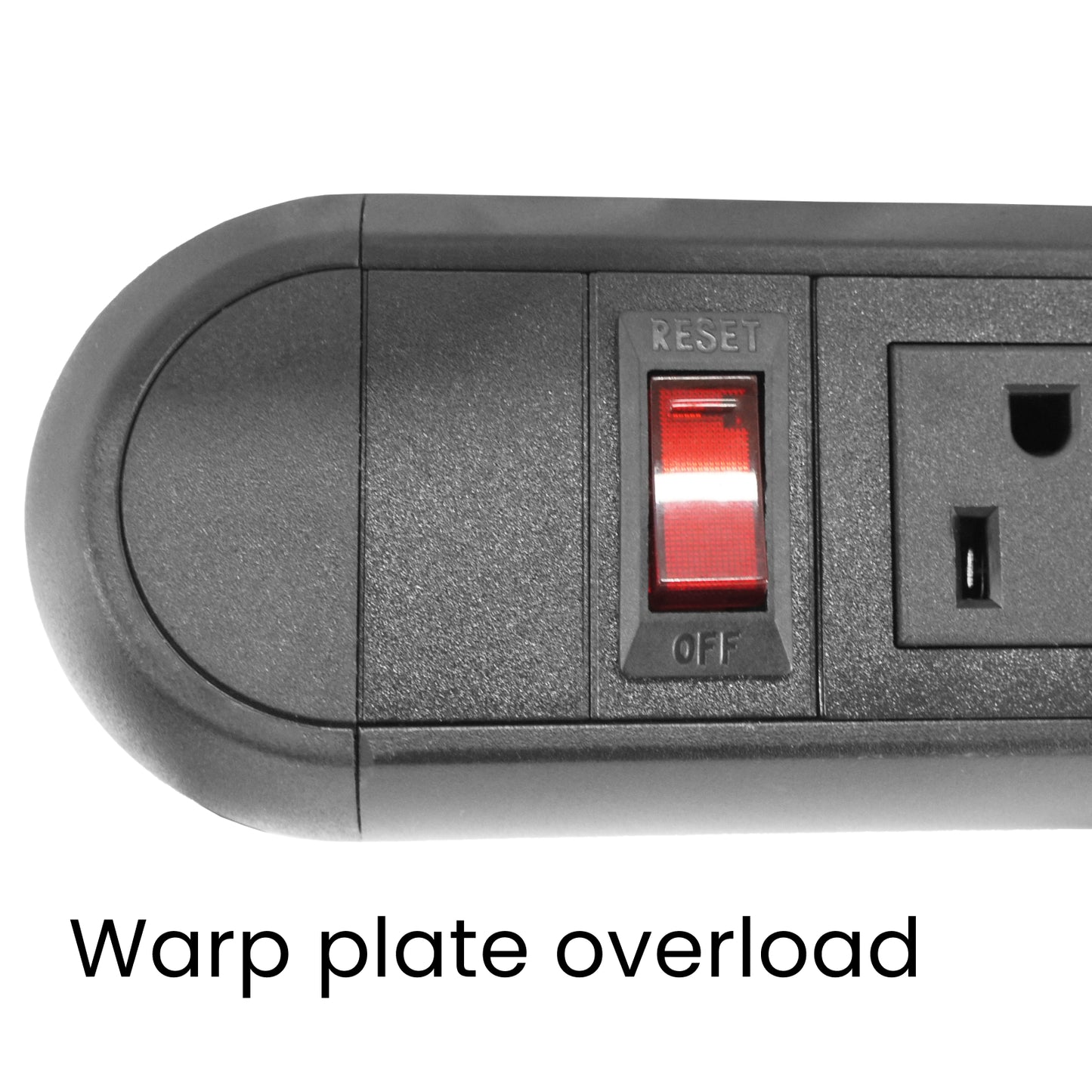 Power Strip with Surge Protection and Desktop Clamp