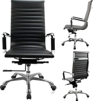 Set of High-Back Office Desk Chair Executive Conference Task Chair Adjustable Swivel Chair (10)