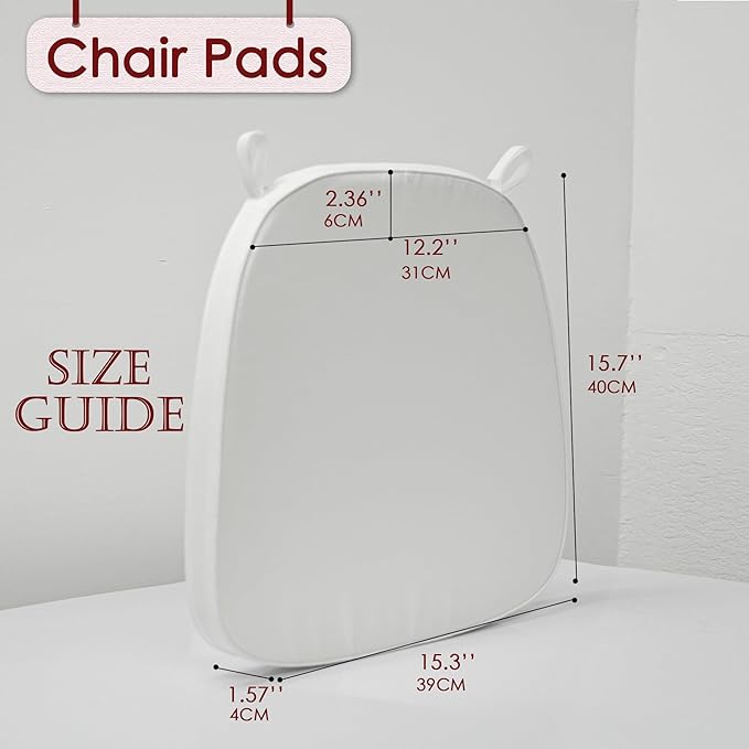Fohfurniture 30PCs Soft White Chair Cushion for Chiavari Event Wedding Chairs