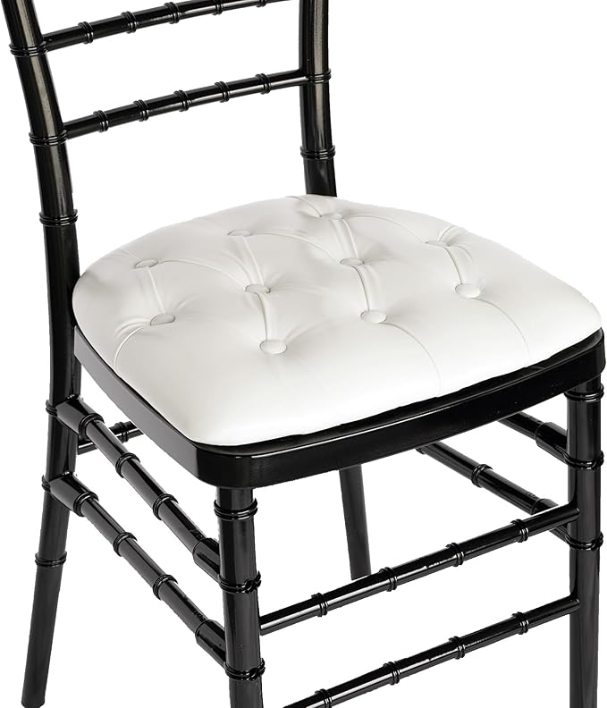 20PCs White Vinyl Chair Cushion for Chiavari Event Wedding Chairs (Vinyl (20 PCs))