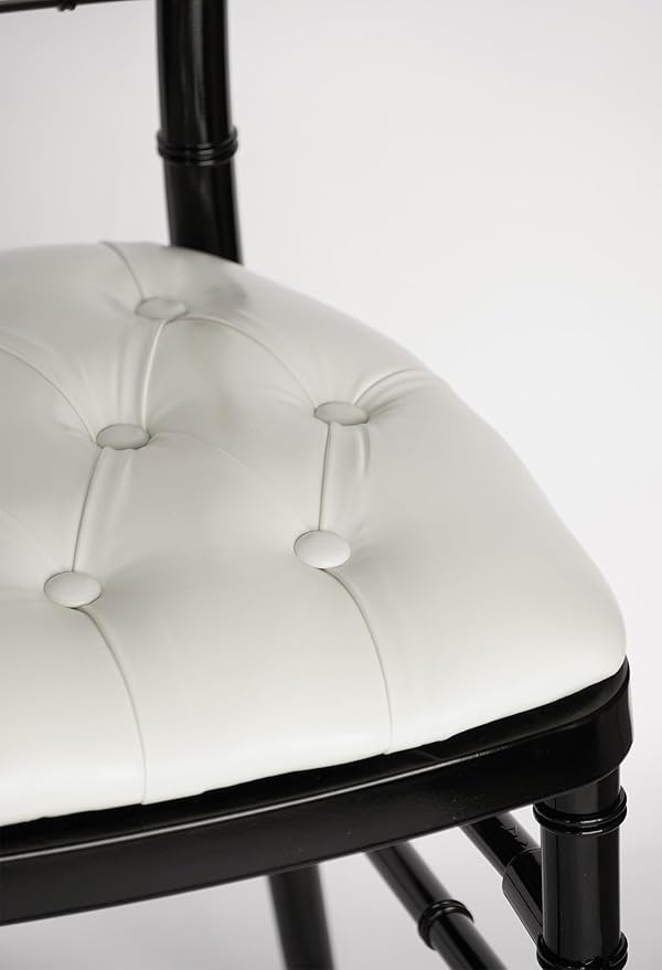 20PCs White Vinyl Chair Cushion for Chiavari Event Wedding Chairs (Vinyl (20 PCs))