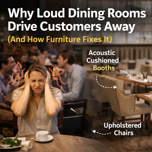 Why Loud Dining Rooms Drive Customers Away (And How Furniture Fixes It)