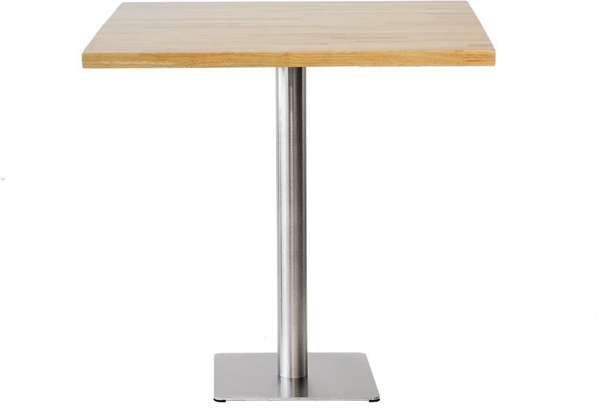Light Solid Wood Dining Table with Base