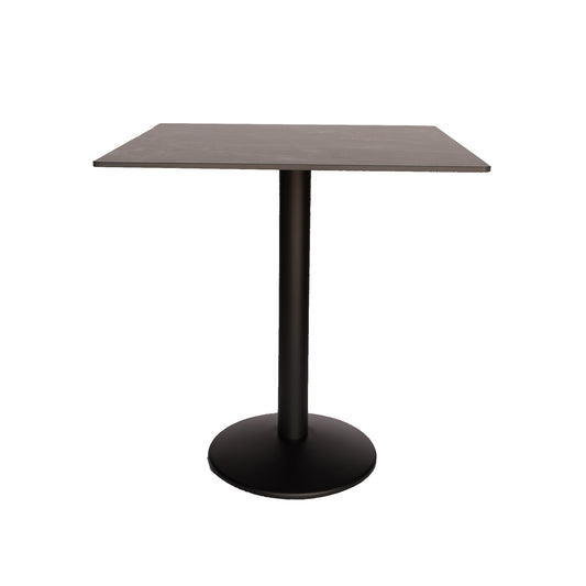 Black Sintered Stone Marble-like Table with Base