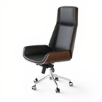 Black High Back Danish Office Chair | Ergonomic Desk Chair