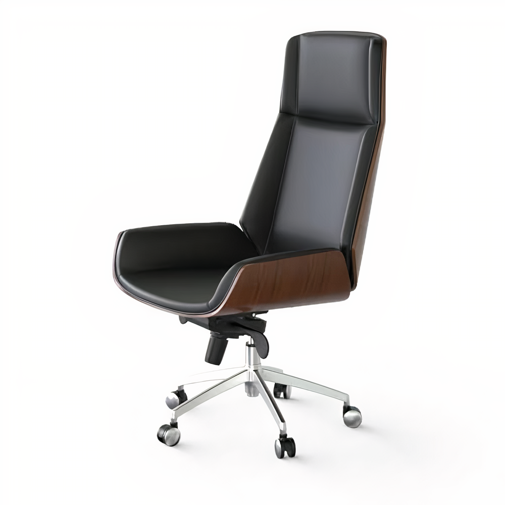 High Back Danish Office Chair (White and Black Options) | Ergonomic Desk Chair