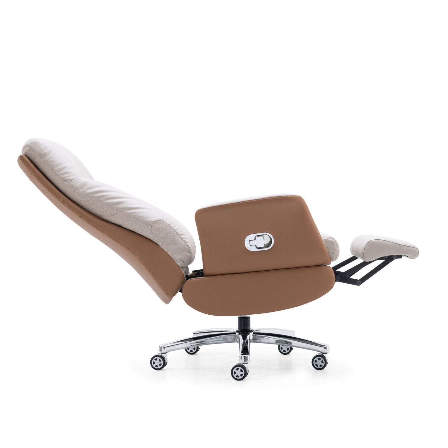 Premium Plush Microfiber Upholstered Reclining Office Chair