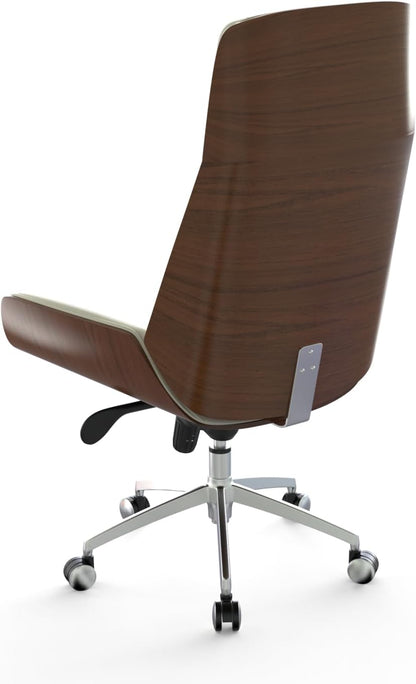 High Back Danish Office Chair (White and Black Options) | Ergonomic Desk Chair