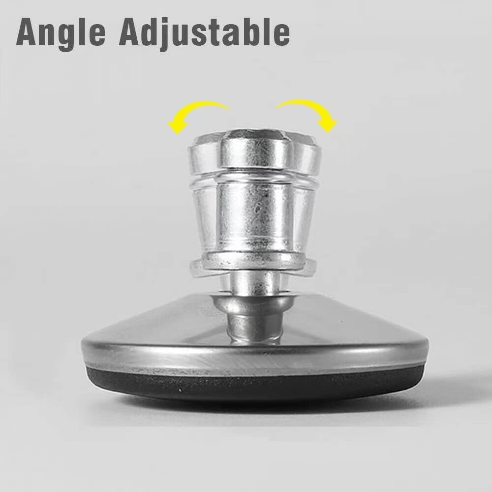 Office Chair Stool Fixed Stationary Foot Anti-Slip Bell Glides Low Profile Bell Glides Replacement Without Casters Wheels Set of 5 (Small and large options)
