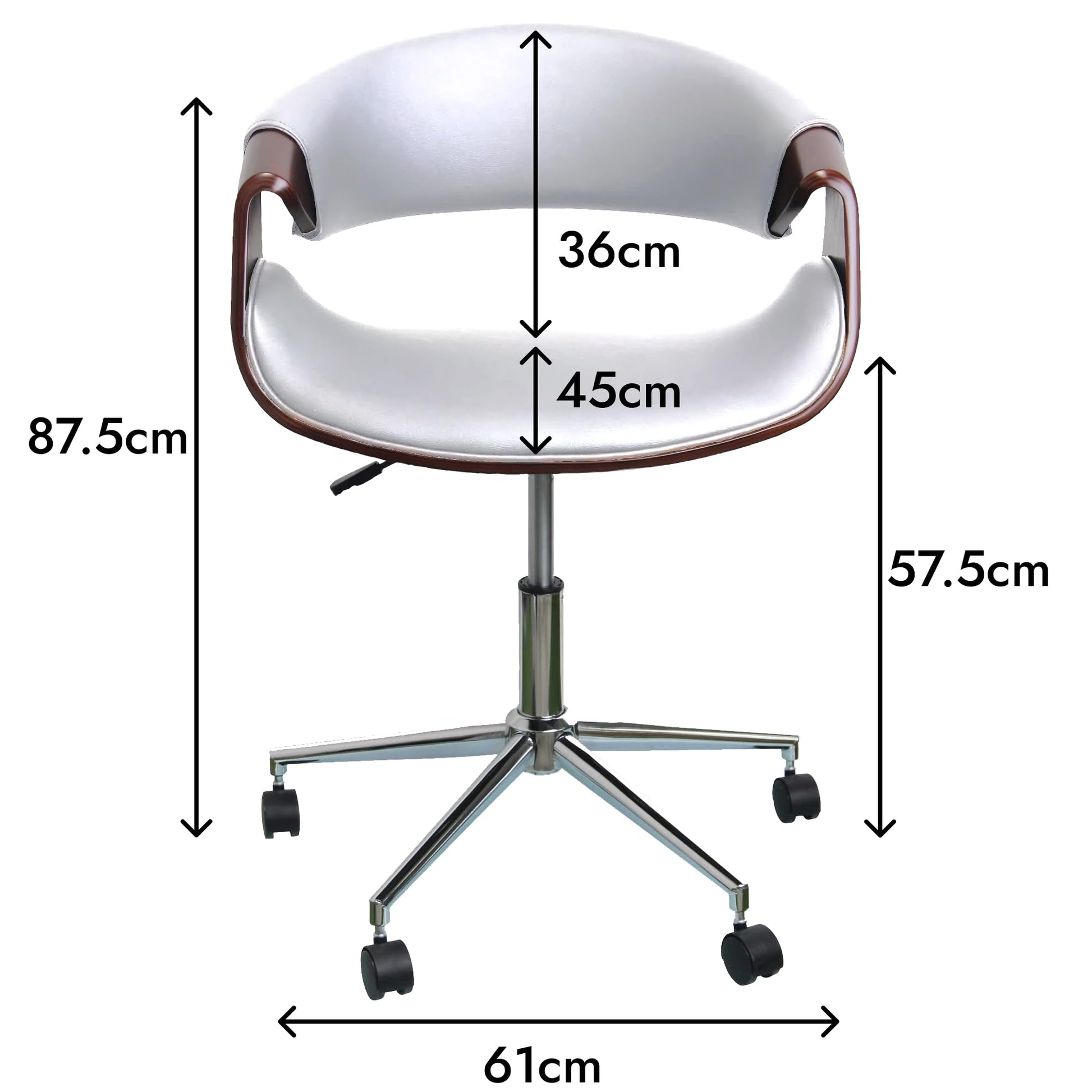 Bentwood Danish Office Chair (Black and White Options) | Ergonomic Desk Chair