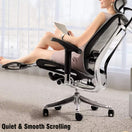 Switch (10MM and 11MM Stem Options) FOH 5PCS 2&quot; Office Chair Casters - Heavy Duty Swivel Wheels for All Floors (Black) 4 image