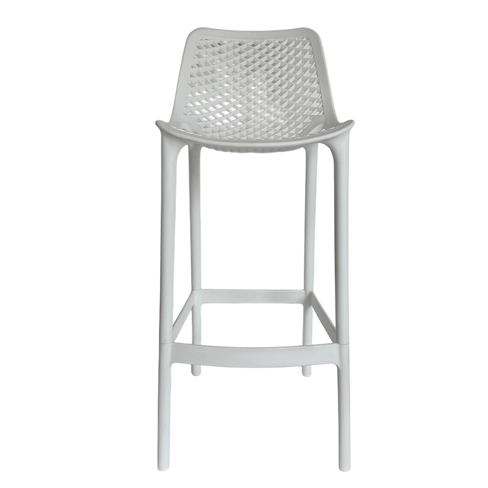 Commercial-Grade Outdoor Barstools – 2 Style Options, PP Plastic, Weather-Resistant