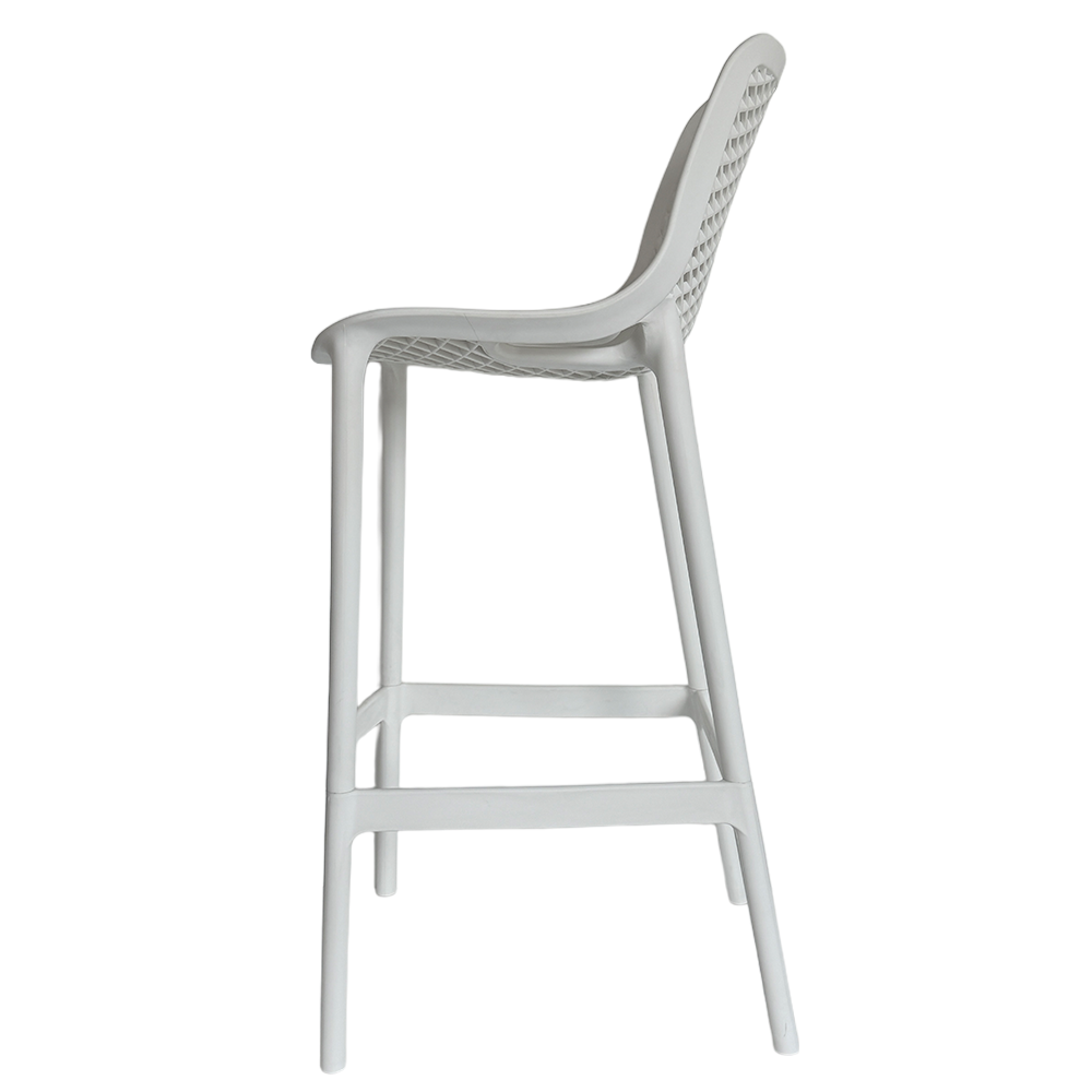 Commercial-Grade Outdoor Barstools – 2 Style Options, PP Plastic, Weather-Resistant