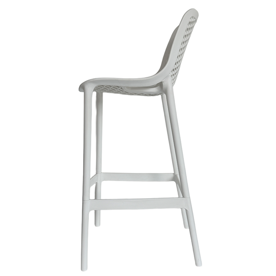 Commercial-Grade Outdoor Barstools – 2 Style Options, PP Plastic, Weather-Resistant