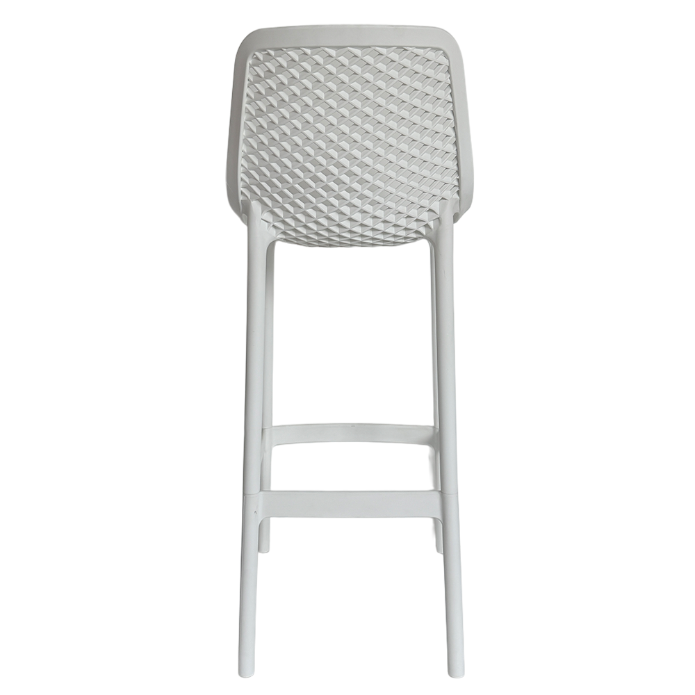 Commercial-Grade Outdoor Barstools – 2 Style Options, PP Plastic, Weather-Resistant
