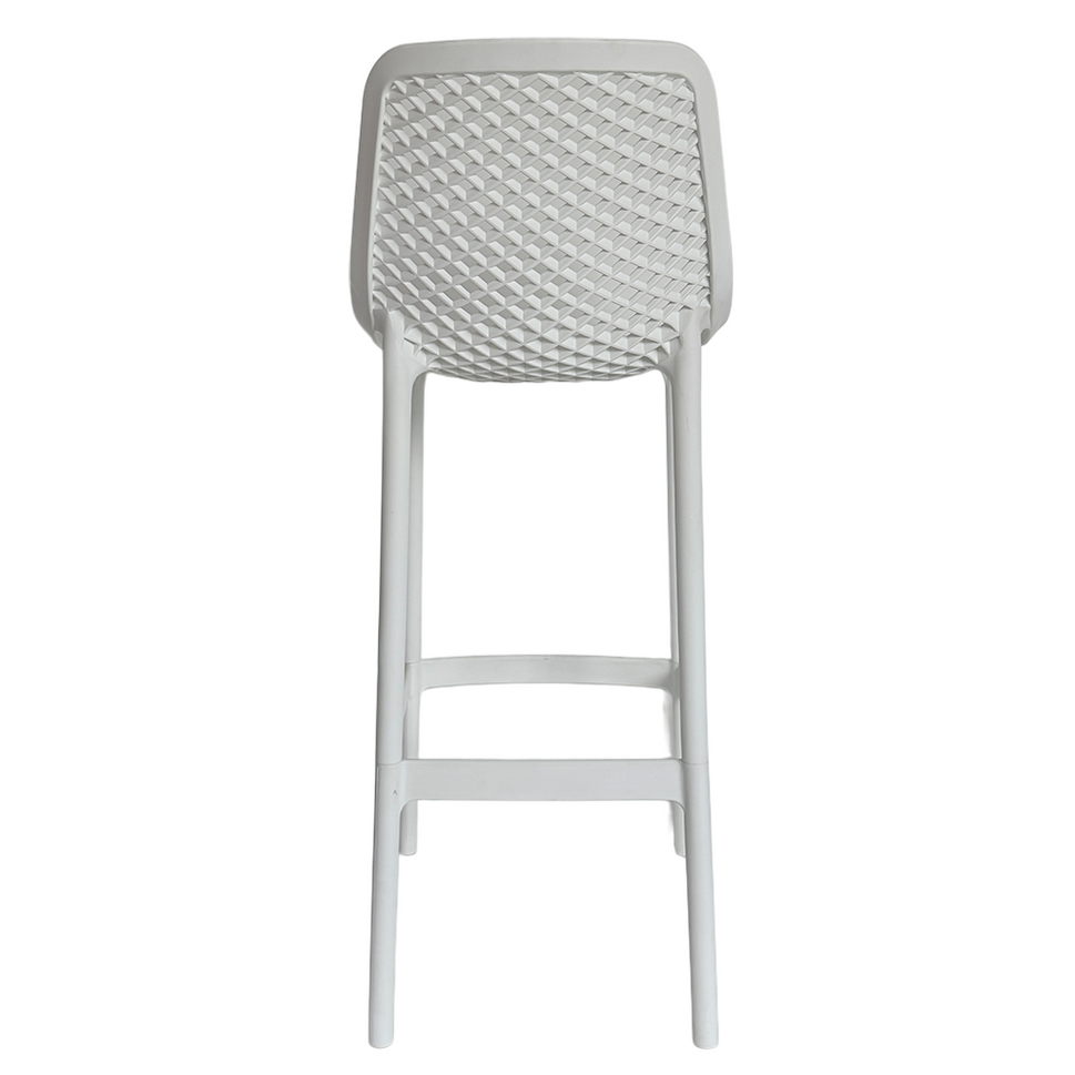 Commercial-Grade Outdoor Barstools – 2 Style Options, PP Plastic, Weather-Resistant