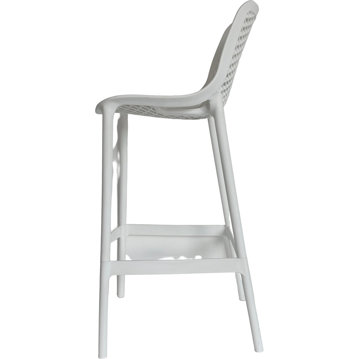 Commercial-Grade Outdoor Barstools – 2 Style Options, PP Plastic, Weather-Resistant