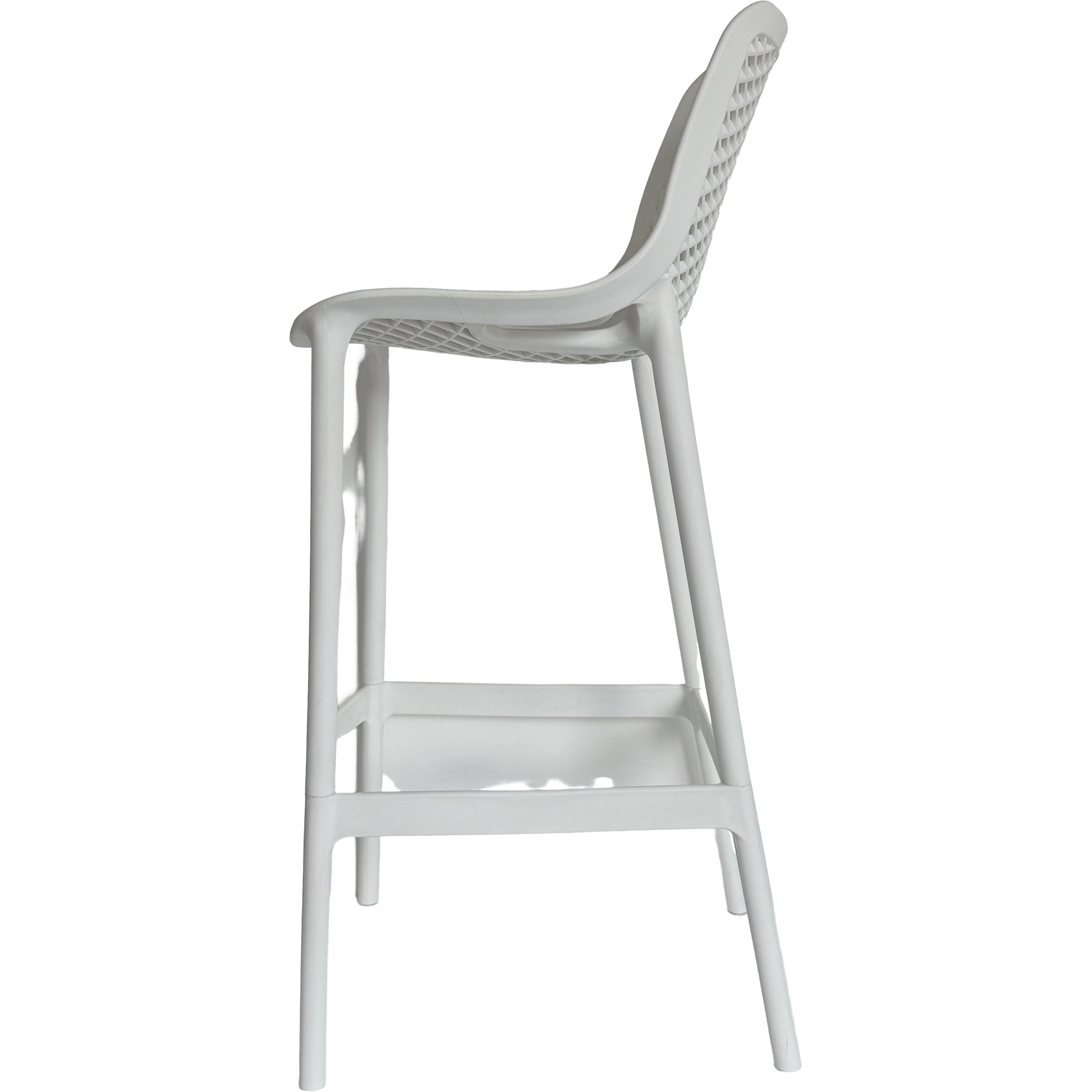 Commercial-Grade Outdoor Barstools – 2 Style Options, PP Plastic, Weather-Resistant