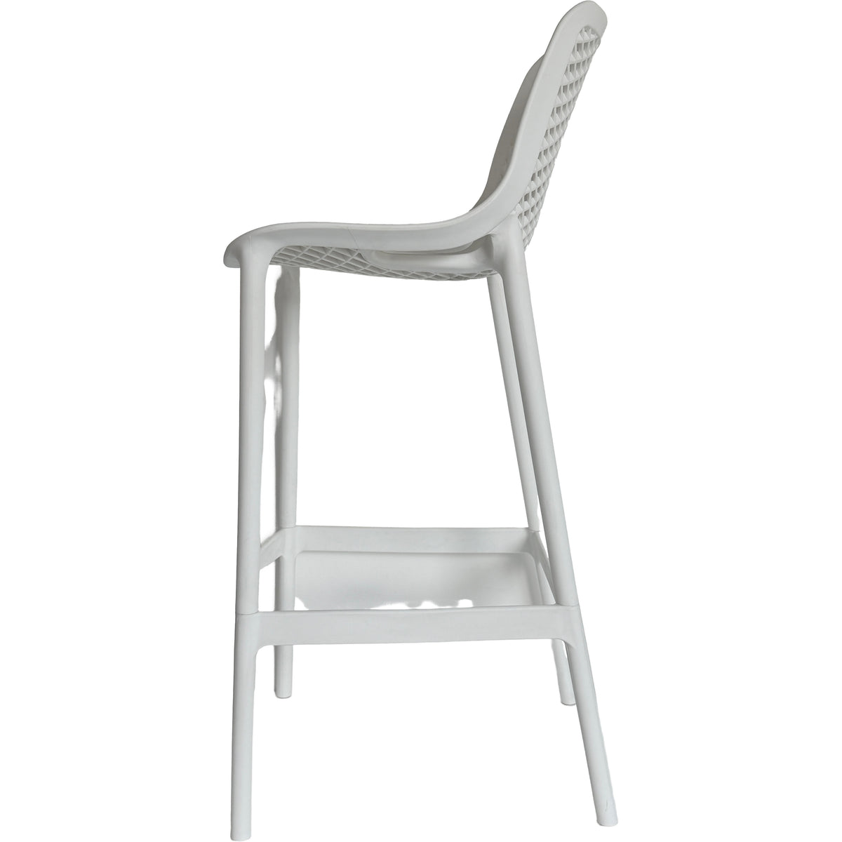 Commercial-Grade Outdoor Barstools – 2 Style Options, PP Plastic, Weather-Resistant