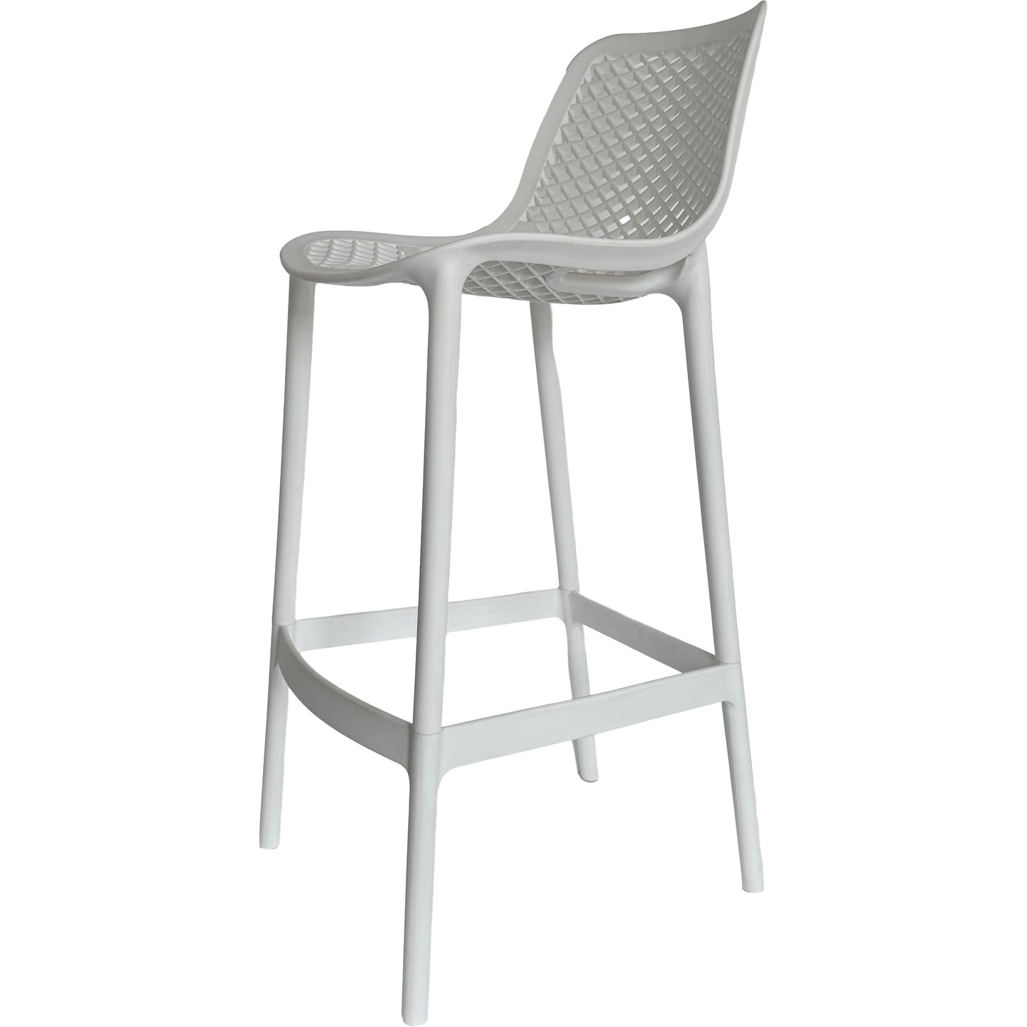 Commercial-Grade Outdoor Barstools – 2 Style Options, PP Plastic, Weather-Resistant
