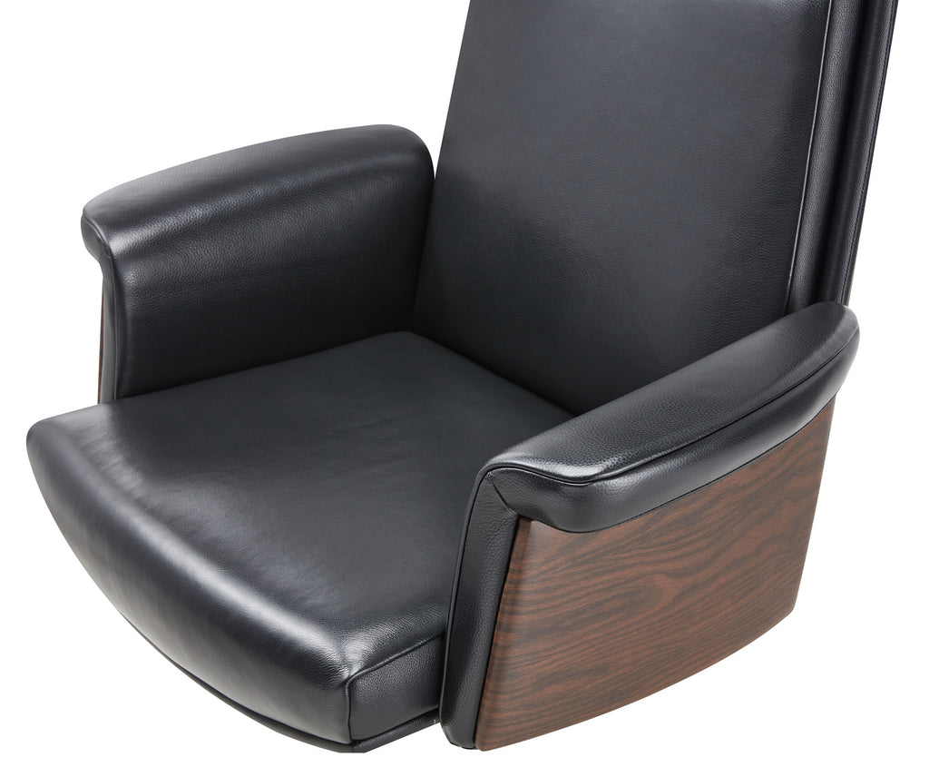 Genuine Leather Executive Office Chair – High Back