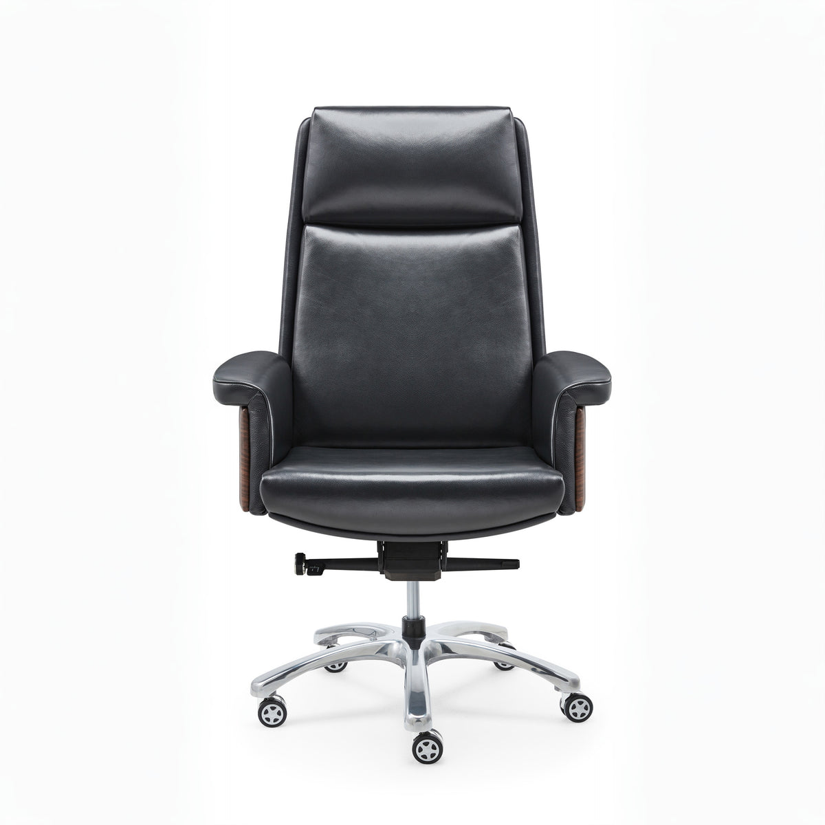 Genuine Leather Executive Office Chair – High Back
