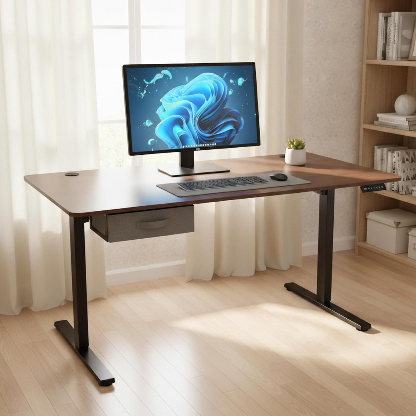 63 x 31.5 in Electric Height Adjustable Sit-Stand Desk