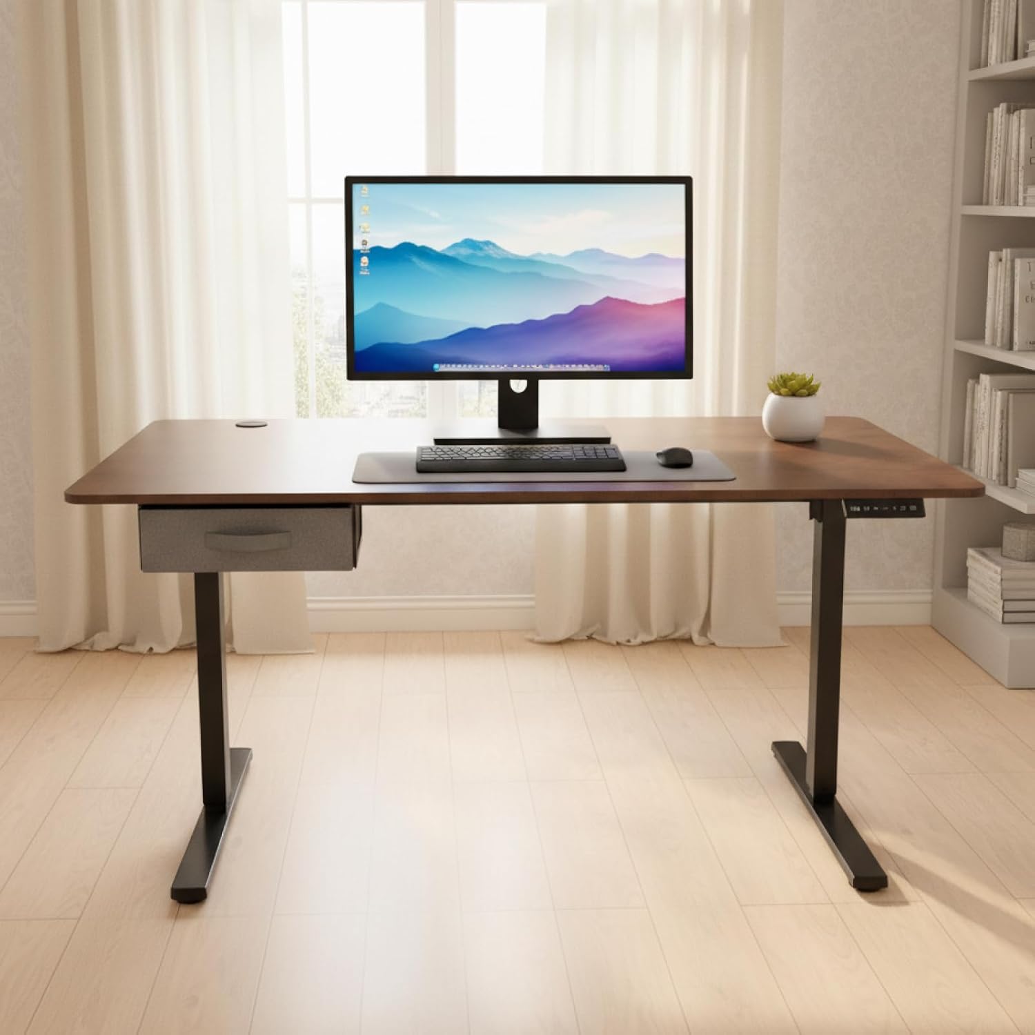 63 x 31.5 in Electric Height Adjustable Sit-Stand Desk