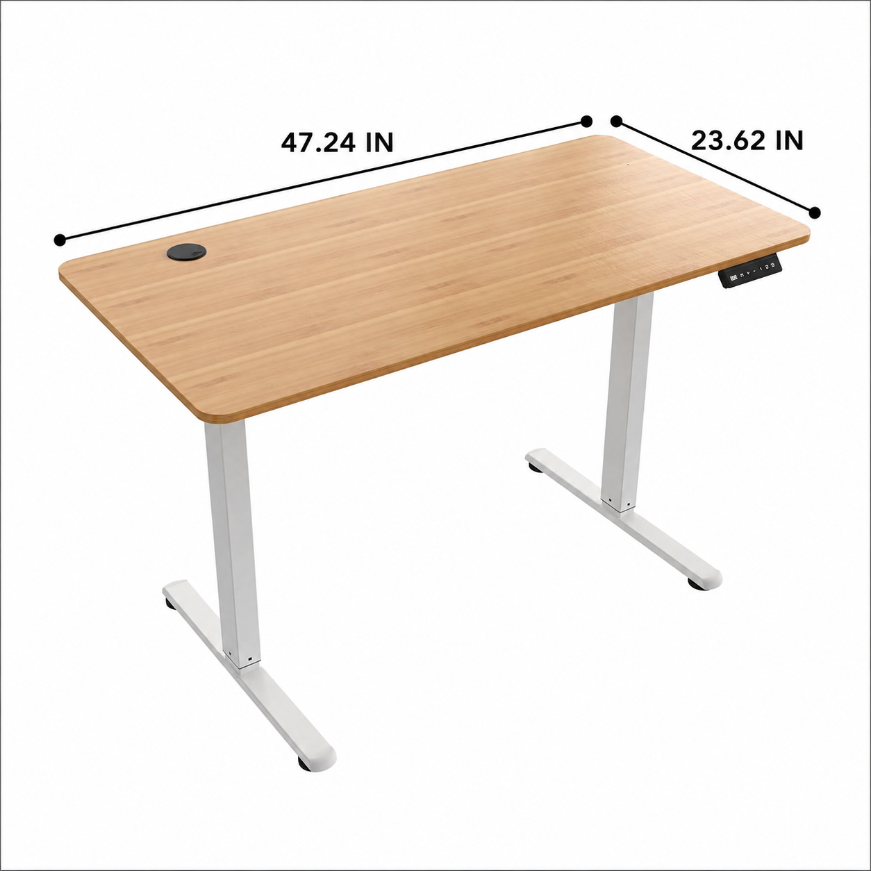 47.2 x 23.6 in Electric Height Adjustable Sit-Stand Desk
