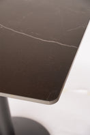 Switch Black Sintered Stone Marble-like Table with Base 3 image