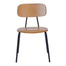 Switch Wooden Rectangular-Back Dining Chair With Metal Legs 2 image