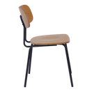 Switch Wooden Rectangular-Back Dining Chair With Metal Legs 3 image