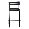 Black Metal Outdoor Bar Height Chair