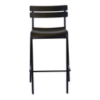 Black Metal Outdoor Bar Height Chair