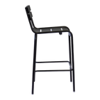 Black Metal Outdoor Bar Height Chair