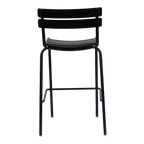 Black Metal Outdoor Bar Height Chair