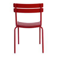 Red Metal Outdoor Dining Chair
