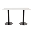 Switch White Sintered Stone Marble-like Table with Base 3 image
