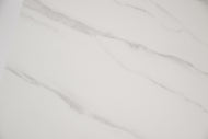 White Sintered Stone Marble-like Table with Base